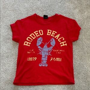 Urban Outfitters Red Rodeo Beach Baby Tee